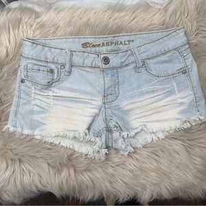 Blue Asphalt Jean Shorts